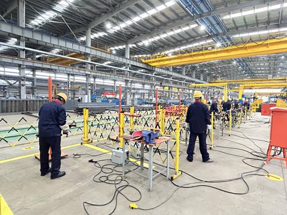 公司舉辦電焊工、電工技術比武