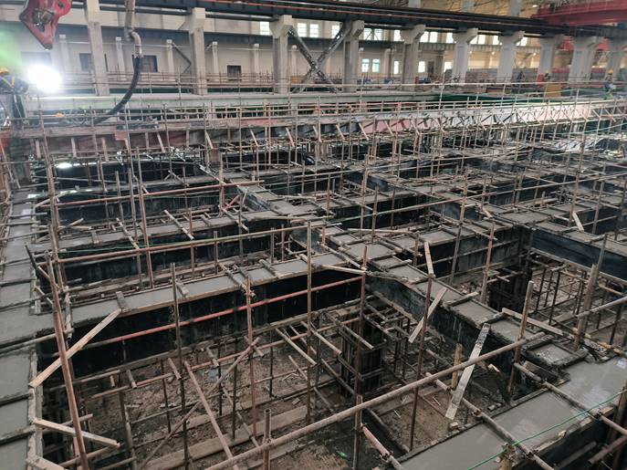 內(nèi)蒙古赤峰項(xiàng)目順利完成電解槽支架澆筑 內(nèi)蒙古赤峰項(xiàng)目順利完成電解槽支架澆筑